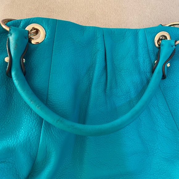 ♥️Preloved♥️ Vince Camuto Turquoise Cris-SA Group Satchel - Picture 14 of 16